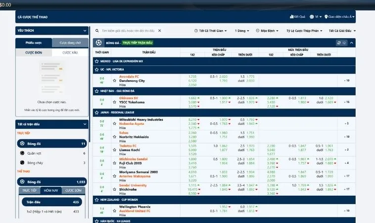 Chinh Phục Kèo Cược Bóng Đá BJ88 Đỉnh Cao Cùng Chuyên Gia 2 Bảng kèo cá cược bóng đá BJ88