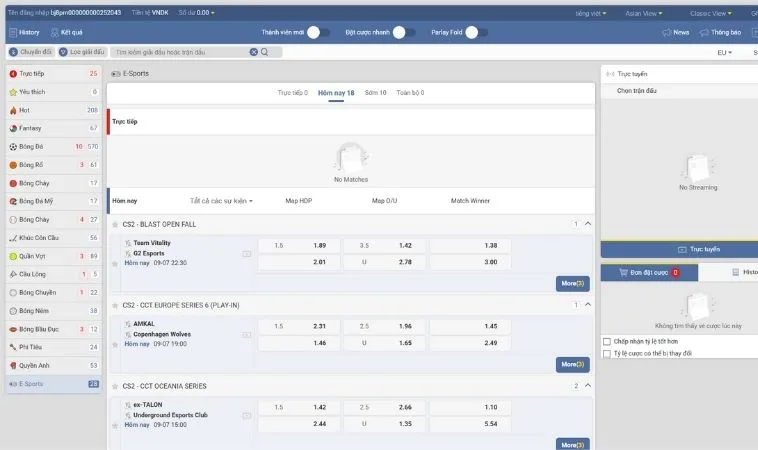 Hướng Dẫn Cách Chơi Thể Thao Điện Tử Tại BJ88 Cho Tân Thủ 2 Bảng kèo cá cược Thể Thao Điện Tử Tại BJ88