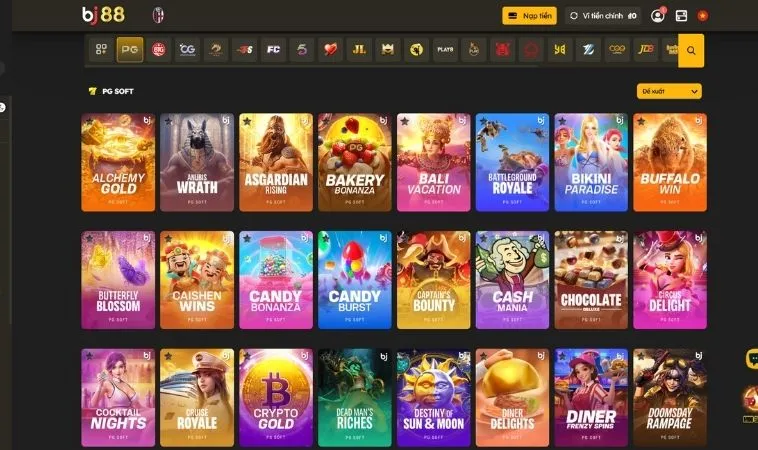 Sảnh nổ hũ BJ88 quy tụ nhiều tựa game săn hũ hấp dẫn