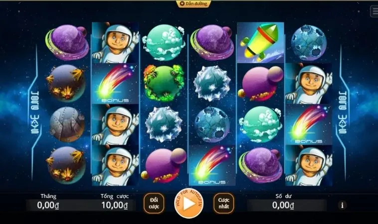 Giao diện chơi Nổ Hũ Vũ Trụ BJ88