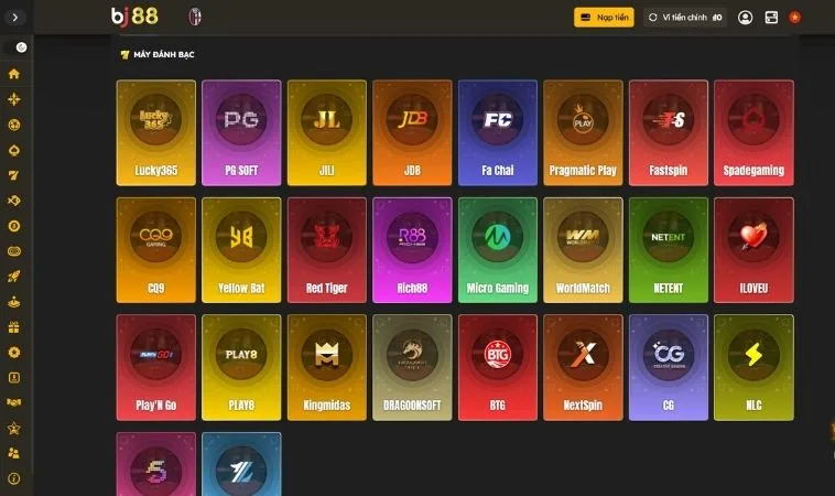 Nhà cái BJ88 hợp tác với nhiều nhà cung cấp game nổ hũ chất lượng